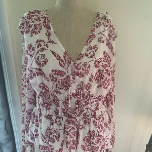 White House Black Market Pink Floral Dress